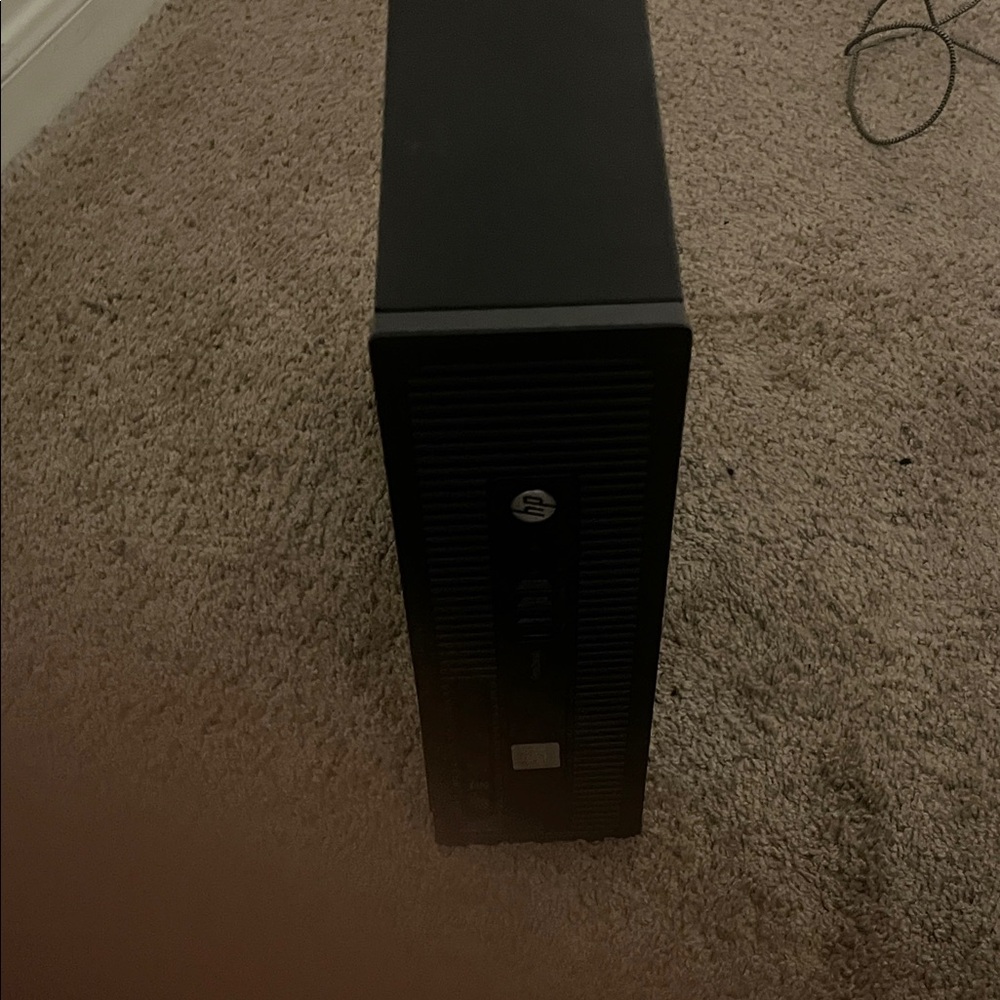 HP Slim Black Desktop Tower